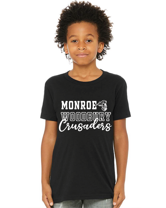 MWHS - Bella + Canvas ® Unisex Jersey Short Sleeve Tee - White Monroe Woodbury Crusaders