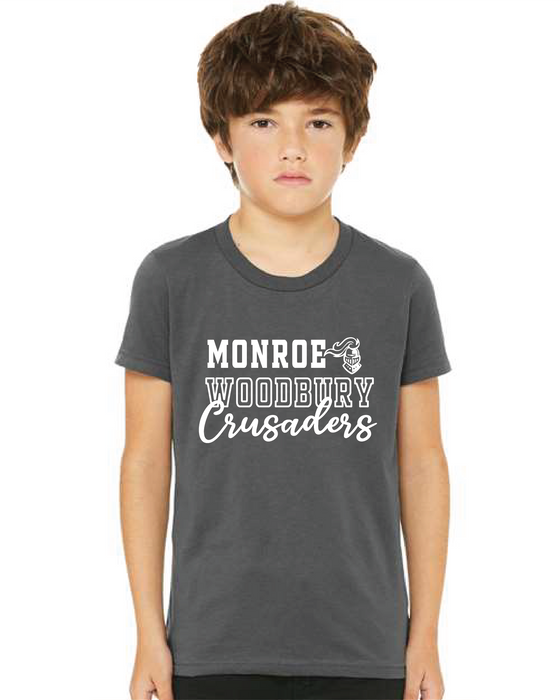 MWHS - Bella + Canvas ® Unisex Jersey Short Sleeve Tee - White Monroe Woodbury Crusaders