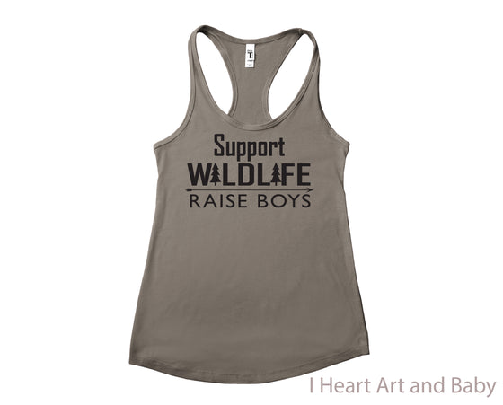 Support Wildlife Tank Top Grey