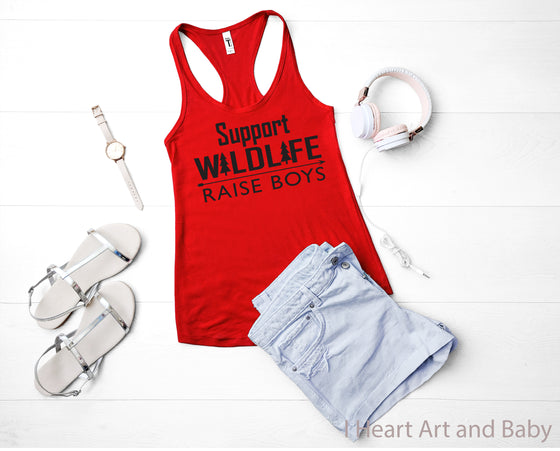 Support Wildlife Tank Top Red