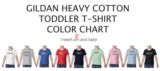 Toddler Shirt Color Chart