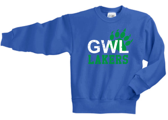 Greenwood Lake "GWL Lakers" - Fleece Crewneck Sweatshirt