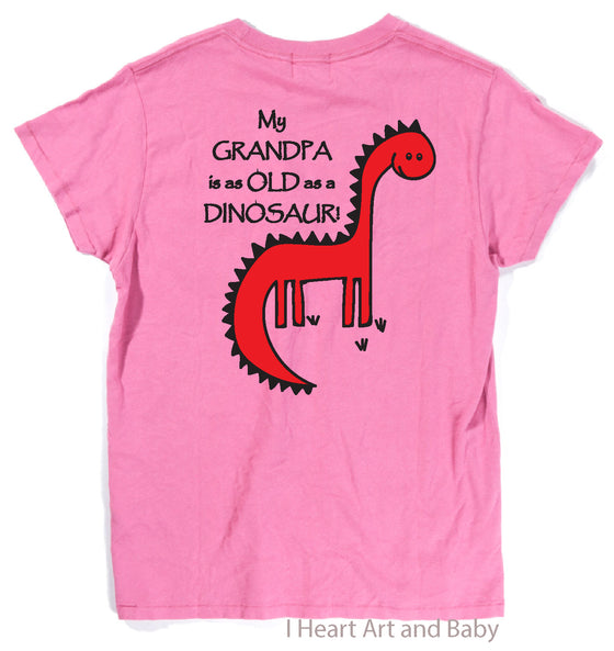 Dinosaur Toddler Shirt Pink
