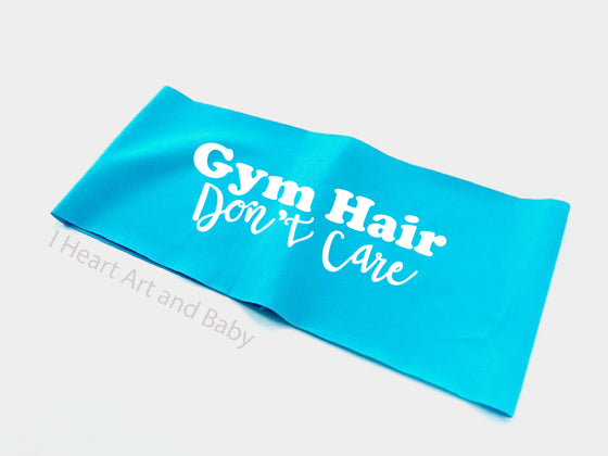 Funny Workout Headband Teal