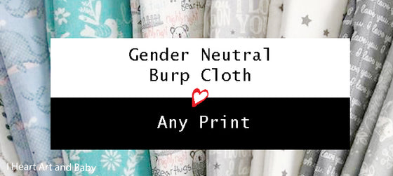 Gender Neutral Burp Cloth