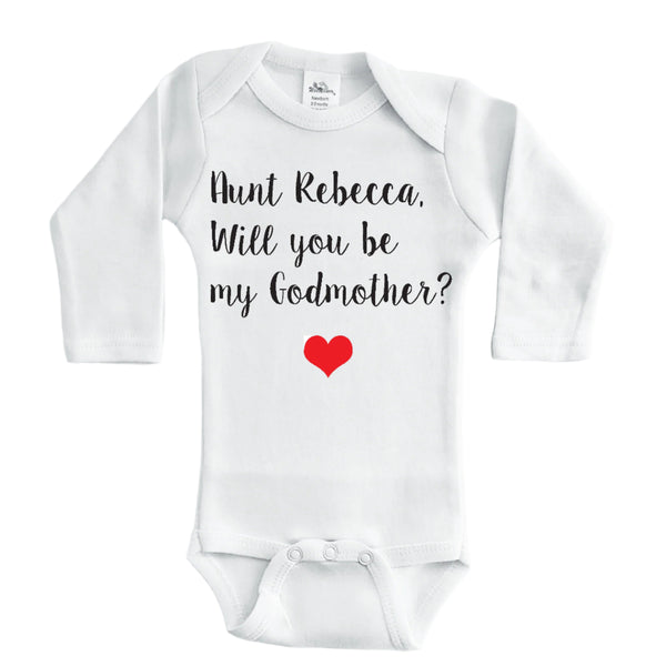 Godparent shirts sale for babies