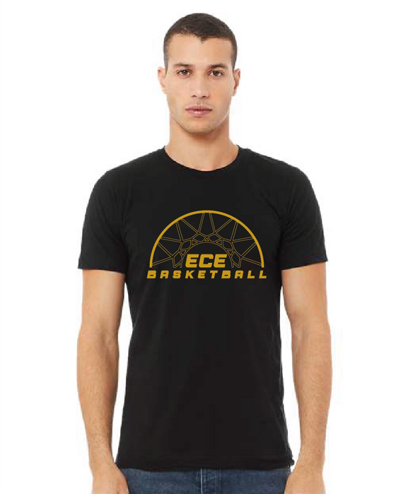 East Coast Elite Basketball - Bella + Canvas ®  Unisex Jersey Short Sleeve Tee - ECE Basketball Logo