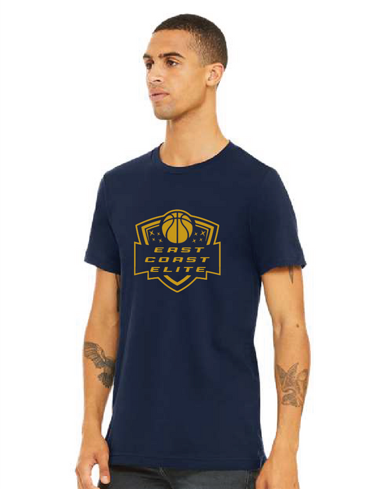 East Coast Elite Basketball - Bella + Canvas ®  Unisex Jersey Short Sleeve Tee - ECE Shield Logo