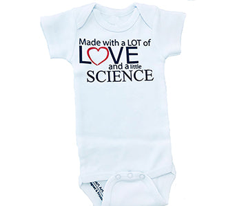Made with Love and Science, IVF Baby, Surrogate Baby Outfit
