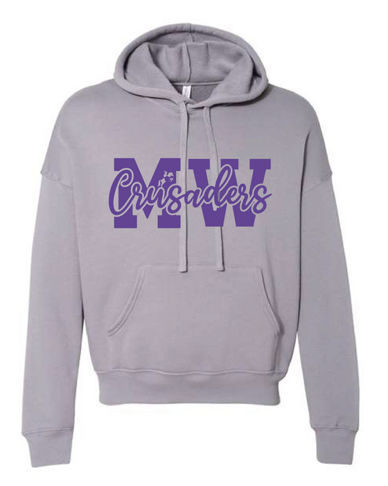 MWHS - Bella + Canvas ® Unisex Sponge Fleece Pullover Hoodie - Purple MW Crusaders