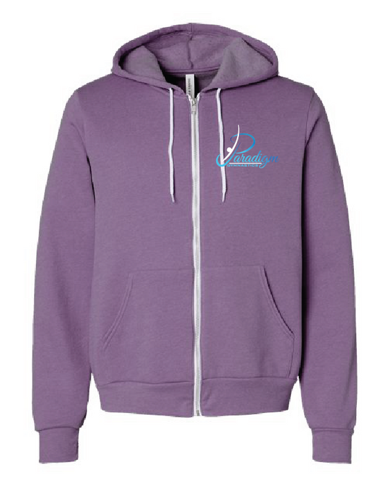 Paradigm Gymnastics Team - Bella + Canvas ® Fleece Zip-Up Hoodie