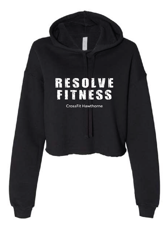 Bella + Canvas ® Woman's Cropped Fleece Hoodie - Resolve Fitness CrossFit Hawthorne
