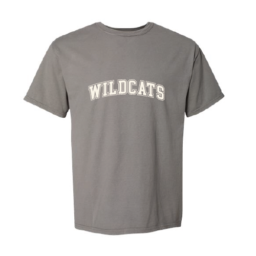 WVMS - ComfortWash by Hanes Garment Dyed Shirt - Beige Wildcats
