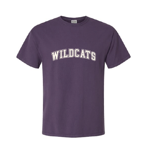 WVMS - ComfortWash by Hanes Garment Dyed Shirt - Beige Wildcats