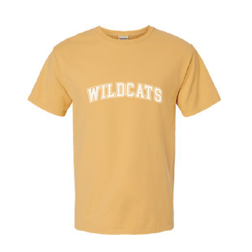 WVMS - ComfortWash by Hanes Garment Dyed Shirt - Beige Wildcats