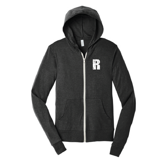 Bella+Canvas Unisex Triblend Full-Zip Lightweight Hoodie - Resolve Fitness CrossFit Hawthorne