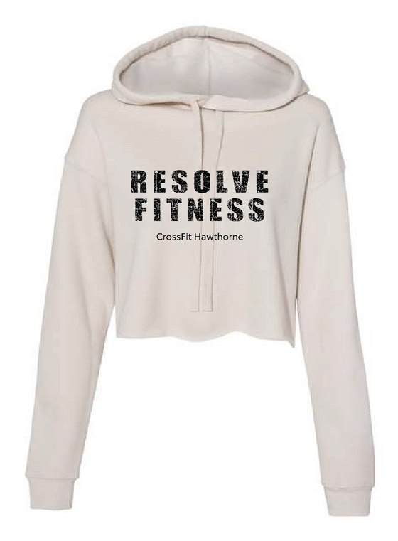 Bella + Canvas ® Woman's Cropped Fleece Hoodie - Resolve Fitness CrossFit Hawthorne