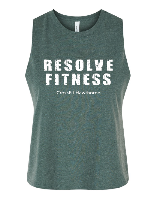 Bella + Canvas ® Women's Racerback Cropped Tank - Resolve Fitness CrossFit Hawthorne