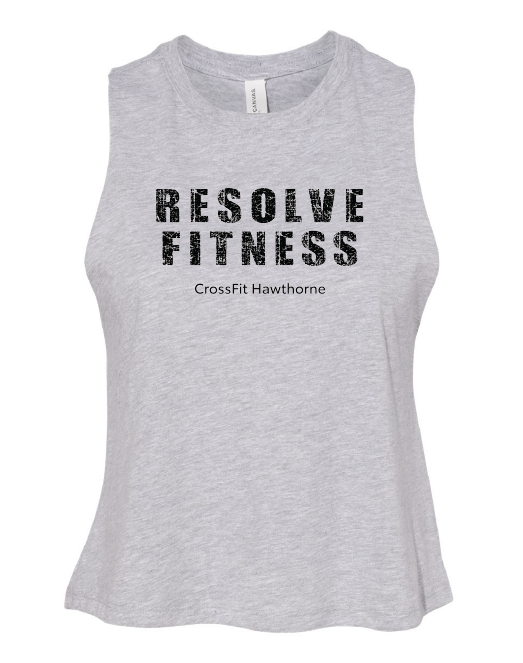 Bella + Canvas ® Women's Racerback Cropped Tank - Resolve Fitness CrossFit Hawthorne