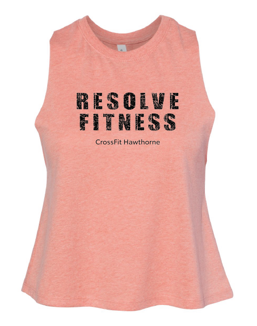 Bella + Canvas ® Women's Racerback Cropped Tank - Resolve Fitness CrossFit Hawthorne