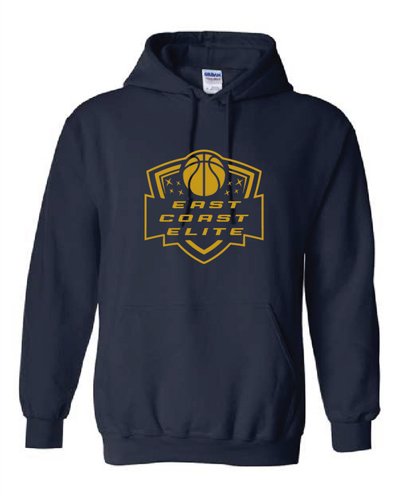 East Coast Elite Basketball - Gildan Pullover Hoodie - ECE Shield Logo