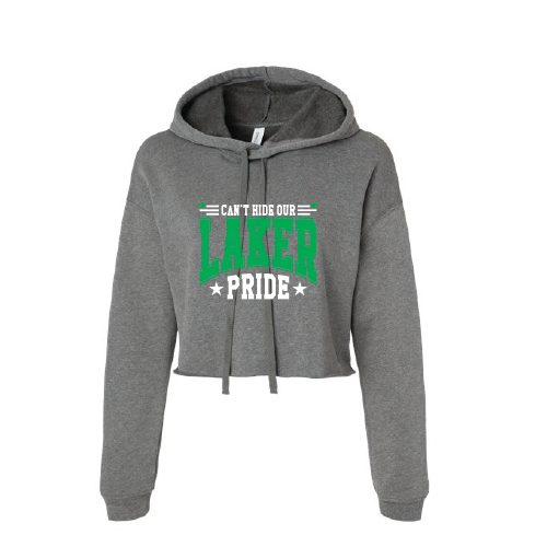 Greenwood Lake "Can't Hide Our Laker Pride" - Bella+Canvas Crop Fleece Pullover Hoodie
