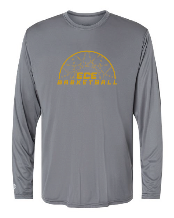 East Coast Elite Basketball - Holloway Momentum Long Sleeve Tee - ECE Basketball Logo