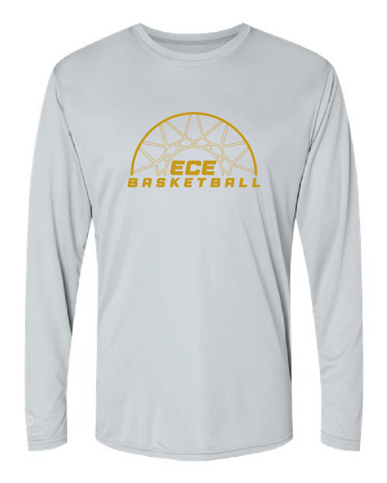 East Coast Elite Basketball - Holloway Momentum Long Sleeve Tee - ECE Basketball Logo