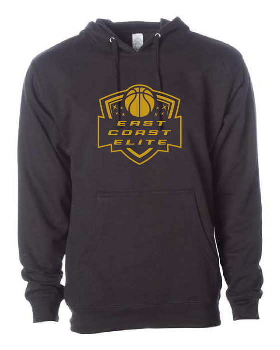 East Coast Elite Basketball - Midweight Hooded Sweatshirt - ECE Shield Logo