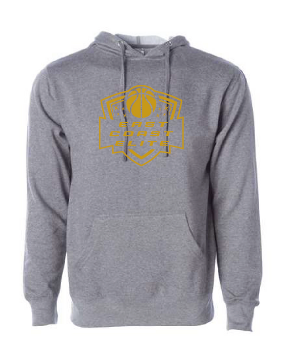 East Coast Elite Basketball - Midweight Hooded Sweatshirt - ECE Shield Logo