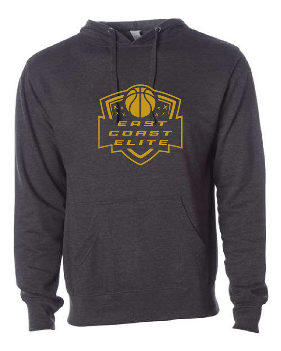 East Coast Elite Basketball - Midweight Hooded Sweatshirt - ECE Shield Logo