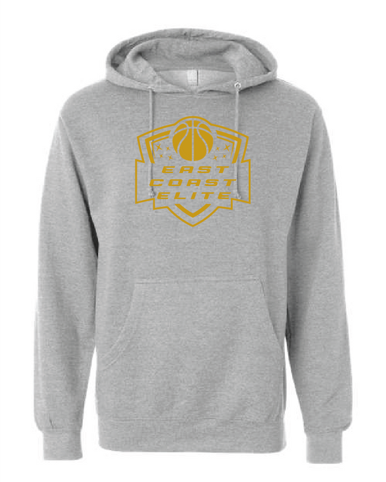 East Coast Elite Basketball - Midweight Hooded Sweatshirt - ECE Shield Logo