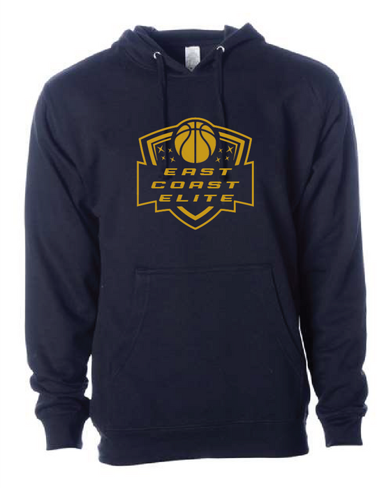 East Coast Elite Basketball - Midweight Hooded Sweatshirt - ECE Shield Logo