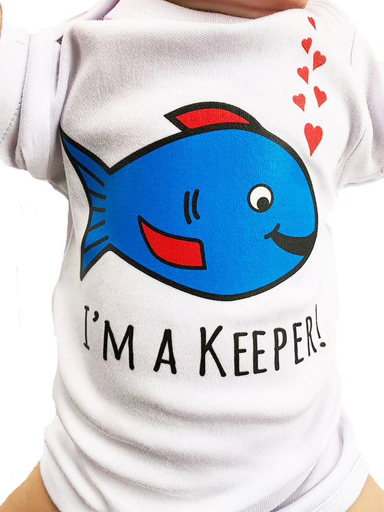 I'm a Keeper, Fishing Buddy, Fisherman's Baby Outfit