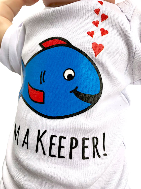 I'm a Keeper, Fishing Buddy, Fisherman's Baby Outfit
