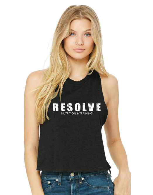 Bella + Canvas ® Women's Racerback Cropped Tank - Resolve Nutrition