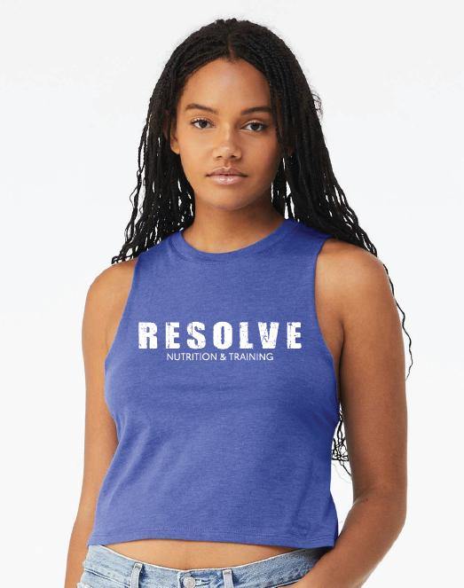 Bella + Canvas ® Women's Racerback Cropped Tank - Resolve Nutrition