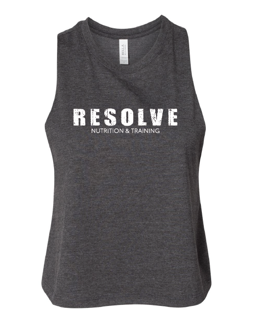 Bella + Canvas ® Women's Racerback Cropped Tank - Resolve Nutrition