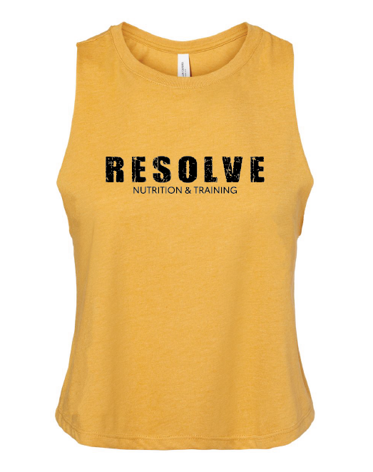 Bella + Canvas ® Women's Racerback Cropped Tank - Resolve Nutrition