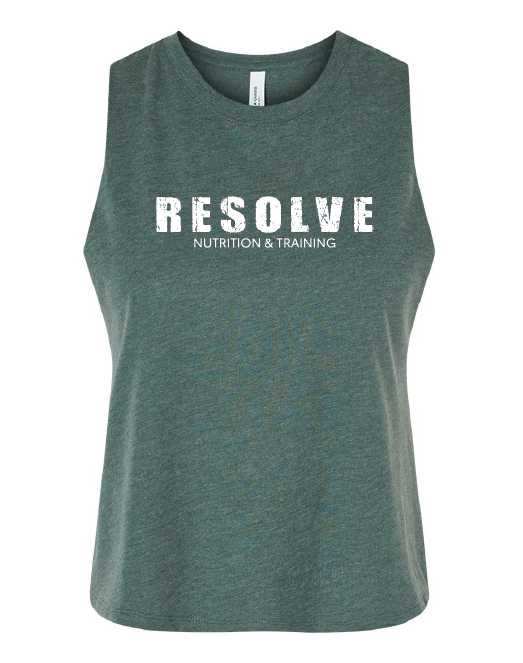 Bella + Canvas ® Women's Racerback Cropped Tank - Resolve Nutrition