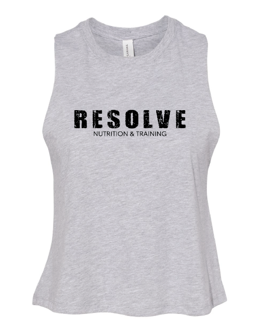 Bella + Canvas ® Women's Racerback Cropped Tank - Resolve Nutrition