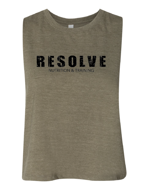 Bella + Canvas ® Women's Racerback Cropped Tank - Resolve Nutrition