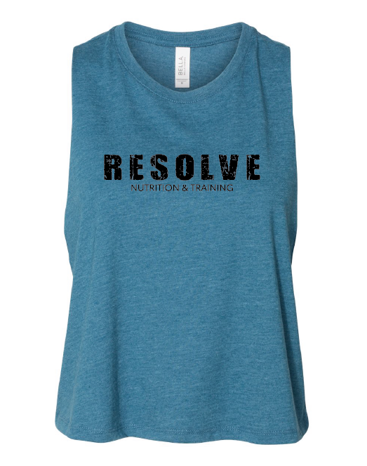 Bella + Canvas ® Women's Racerback Cropped Tank - Resolve Nutrition