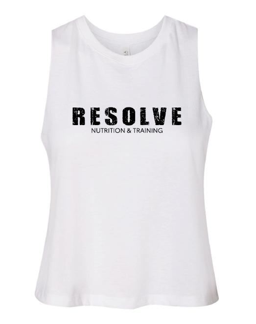 Bella + Canvas ® Women's Racerback Cropped Tank - Resolve Nutrition