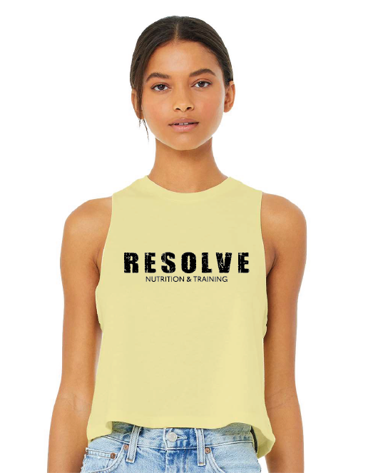 Bella + Canvas ® Women's Racerback Cropped Tank - Resolve Nutrition