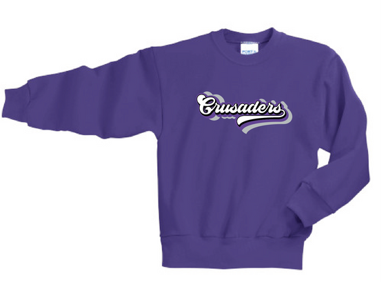 MWHS - Essential Fleece Crewneck Sweatshirt - Retro Crusaders