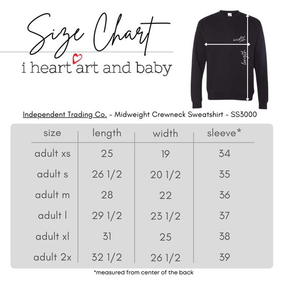 WVHS Swim & Dive - Midweight Fleece Crewneck Sweatshirt