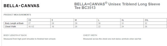 Bella + Canvas ® Unisex Long Sleeve Triblend Tee - Resolve Fitness CrossFit Hawthorne