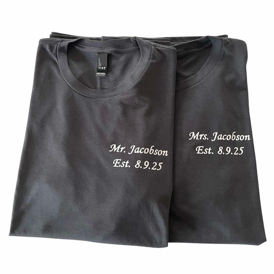 Wifey/Hubs Tees - Wedding and Engagement Announcement