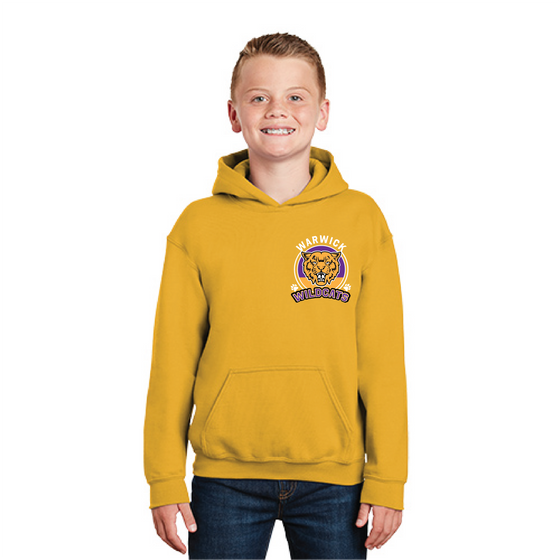 Sanfordville School -  Wildcat Chest Logo Hooded Sweatshirt